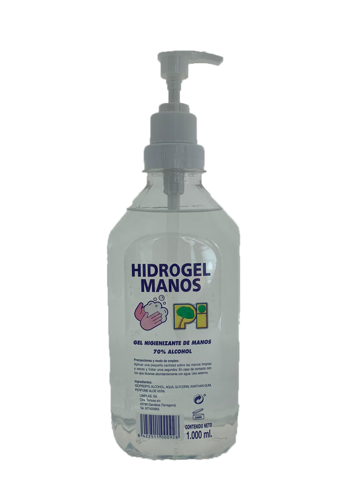 Hidrogel Manos 1000ml Limplas