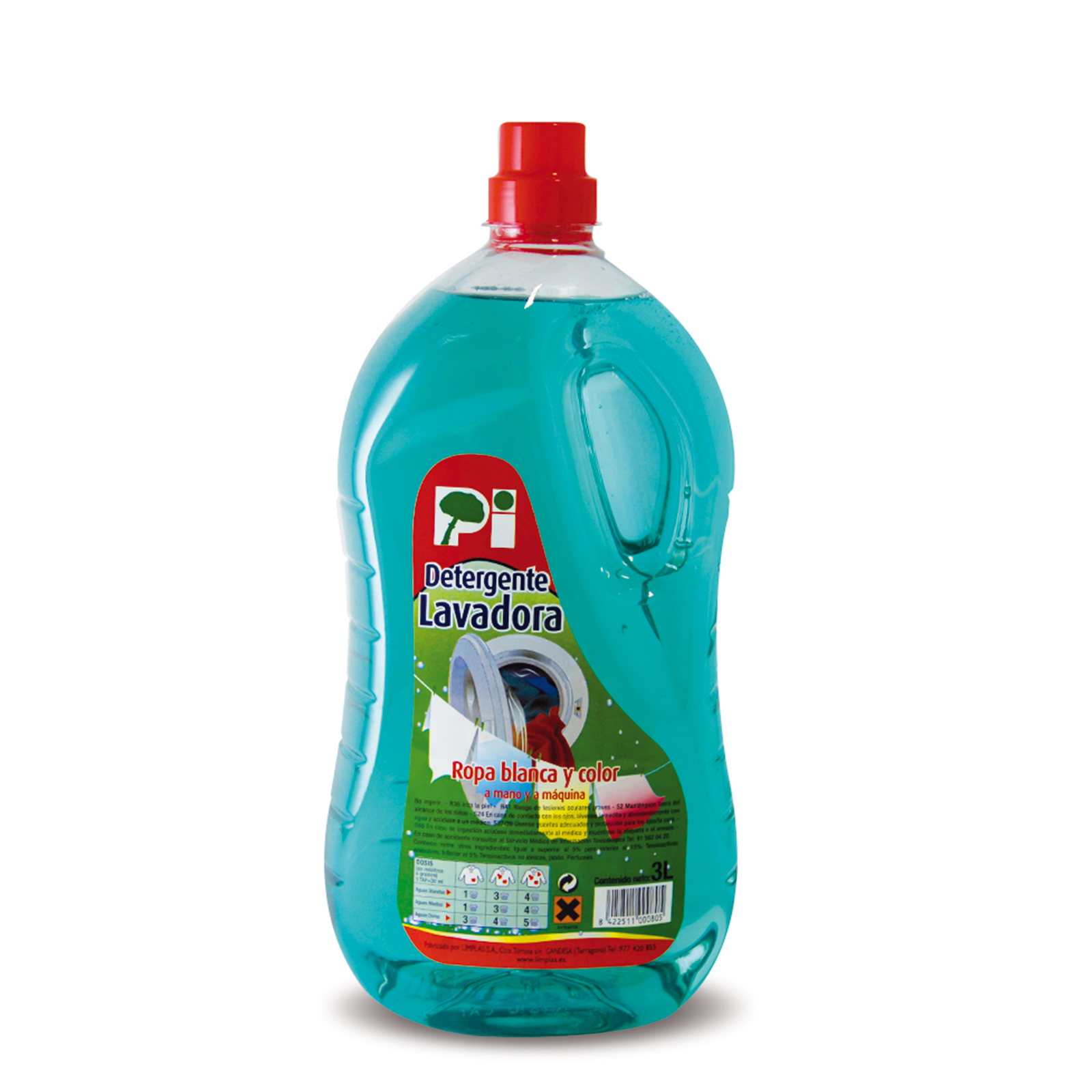 Detergente líquido lavadora 3 litros - Comercial Garcia Gonzalez